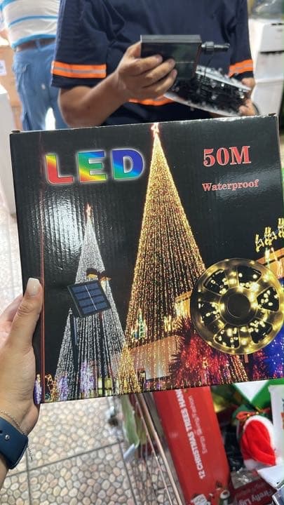 Guía led solar 50 mts