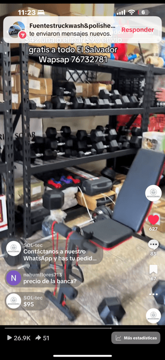 Banco de gimnasio