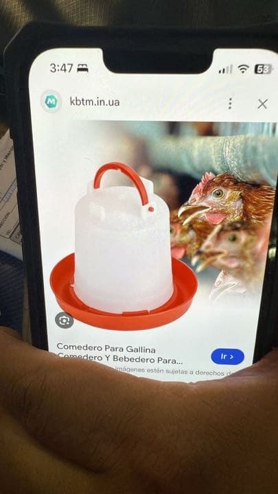 Bebedero de pollo 10 litros