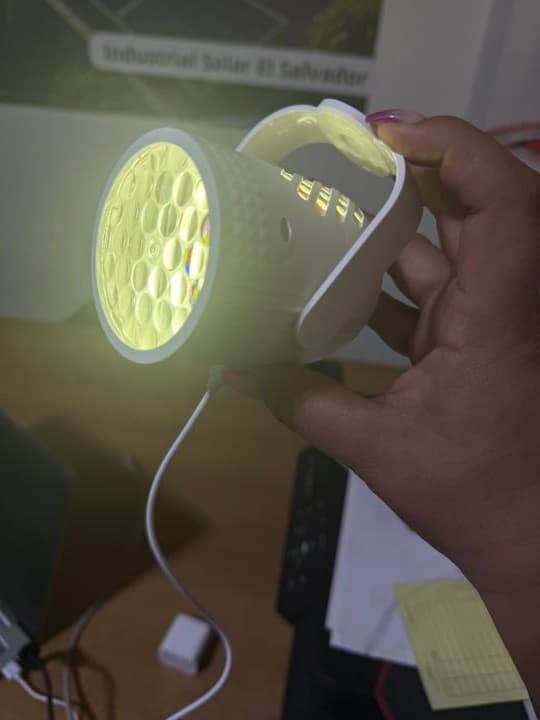 Proyector navideño blanco