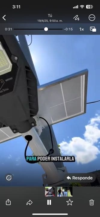 Lámpara solar 1800w